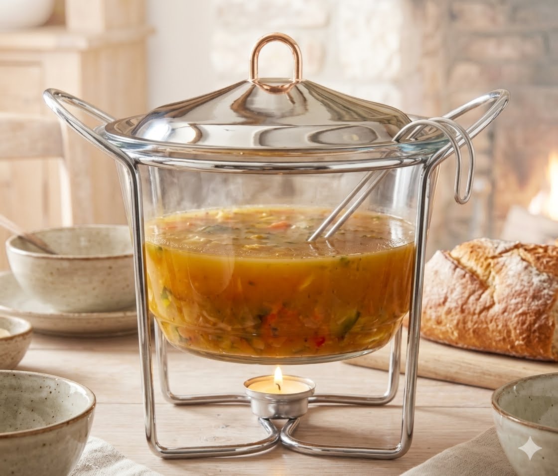 S8A - Glass Soup Tureen