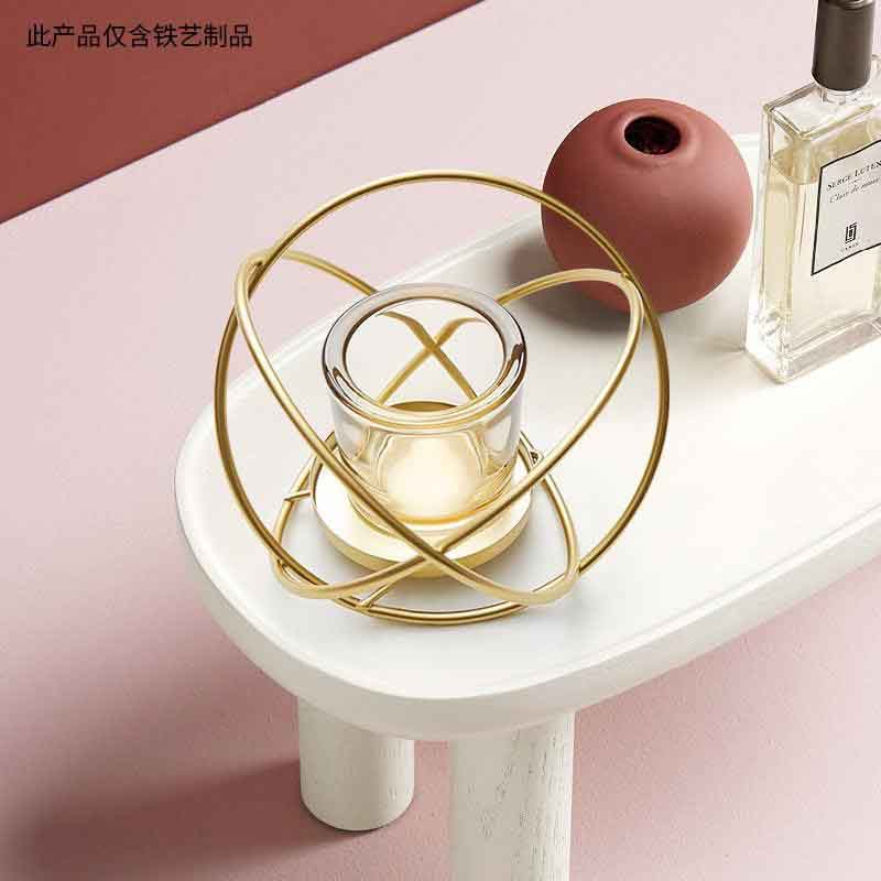 T6 - Gold Tea Candle Stands
