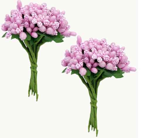 FB4 - Pink Berry Stems
