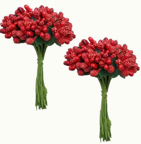 FB6 - Red Berry Stems